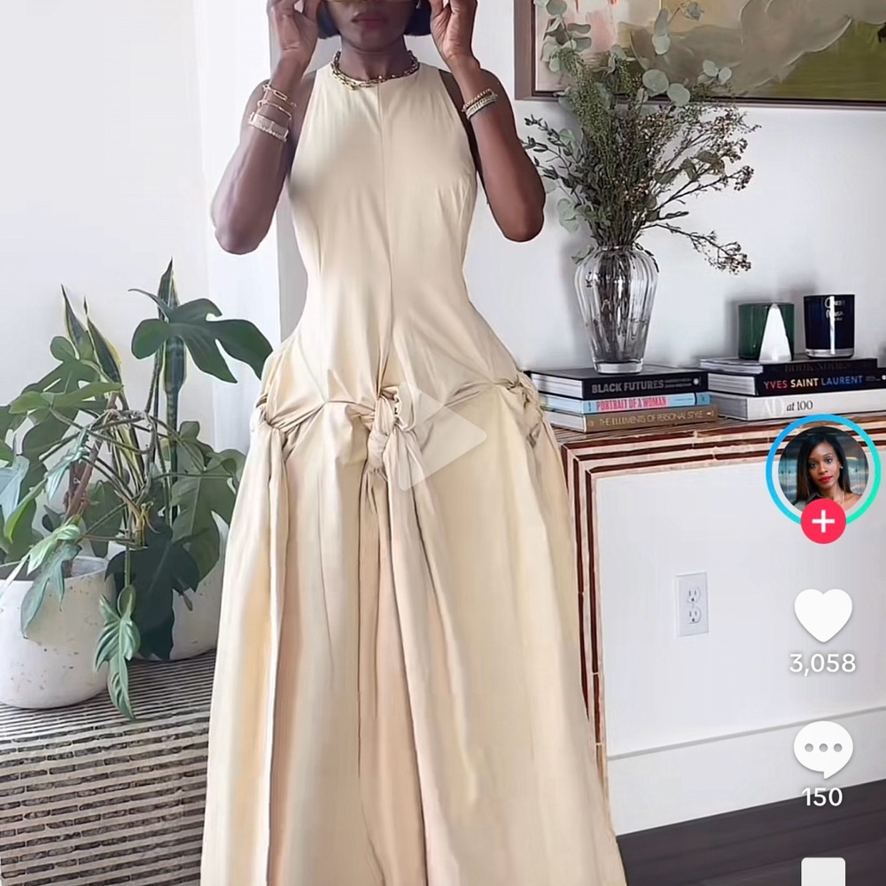 Elegant Cream Jumpsuit